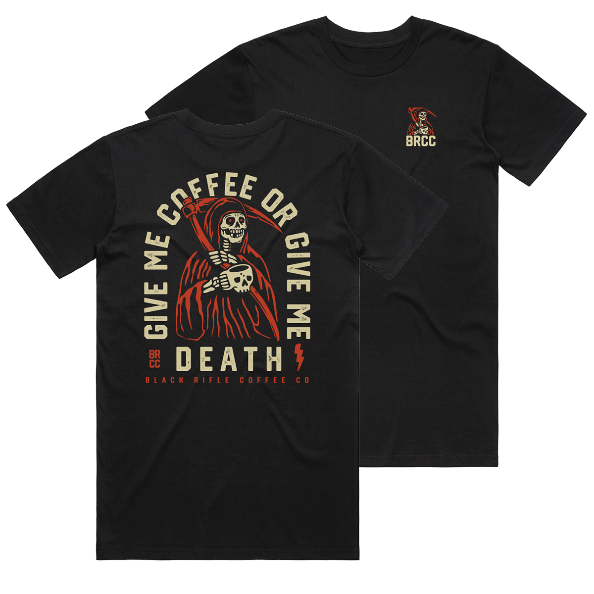 Grim Sipper Give Me Coffee T-Shirt