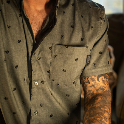 BRCC x Pattern Ops Coffee Culture Button Down