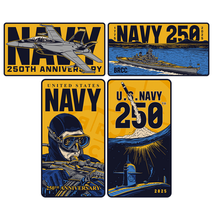 Navy 250th Sticker Pack