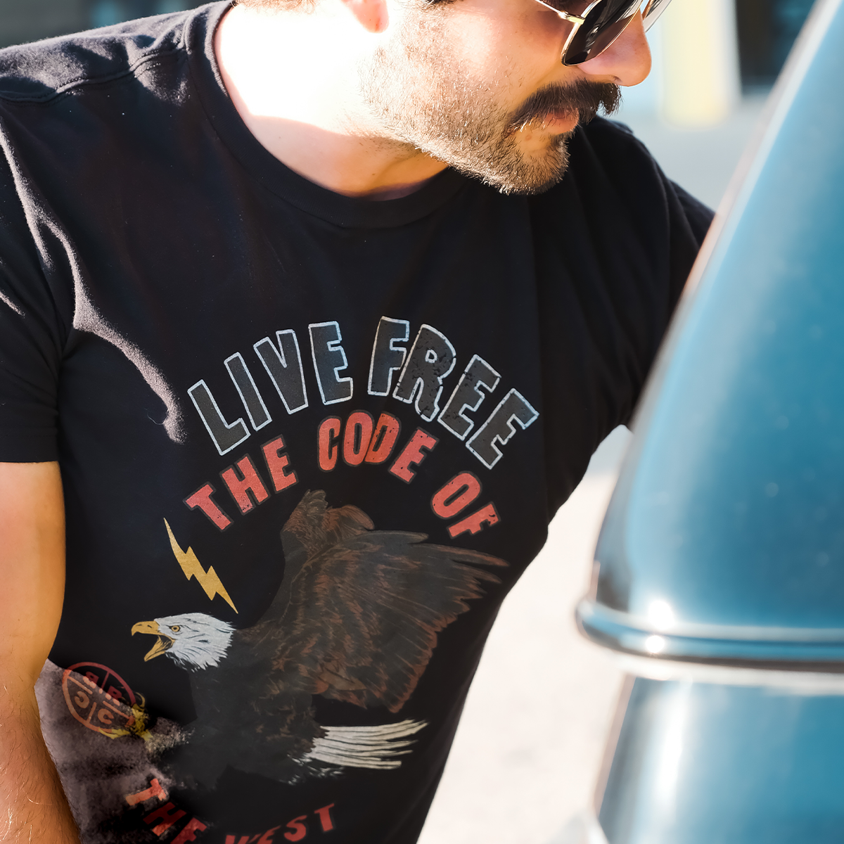 BRCC x Code of the West Electric Eagle T-Shirt